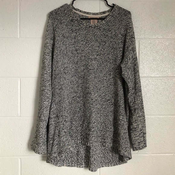 Gray & Charcoal Knit Philosophy oversized Sweater - Picture 4 of 7